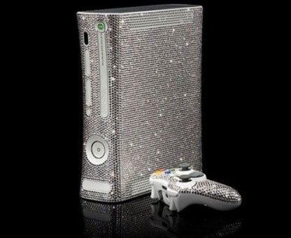 Xbox con cristales incrustados de Swarovsky 2