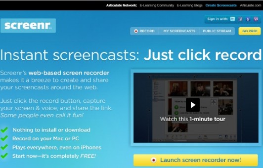 Screenr: Screencast al alcance de todos 1 2