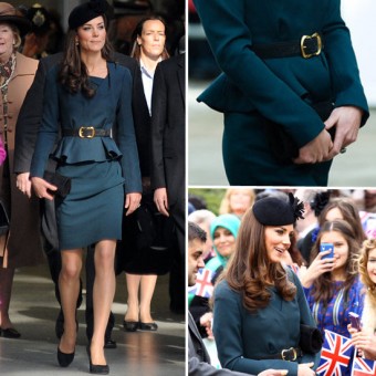 Kate Middleton con vestido peplum