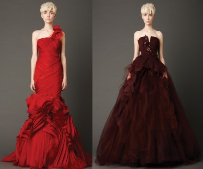 Vestidos de novia rojos de Vera Wang 6 vestidos de novia vera wang